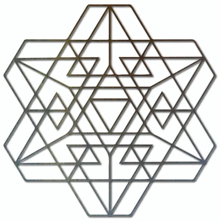 Stylesa Geometrický obraz na stenu z drevenej preglejky I SENTOP PR0334 preglejka