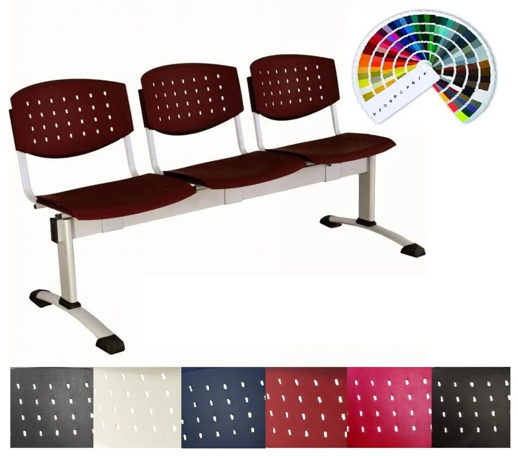 ANTARES ALBA Trojmiestna lavica multised 1123 LAYER plastová