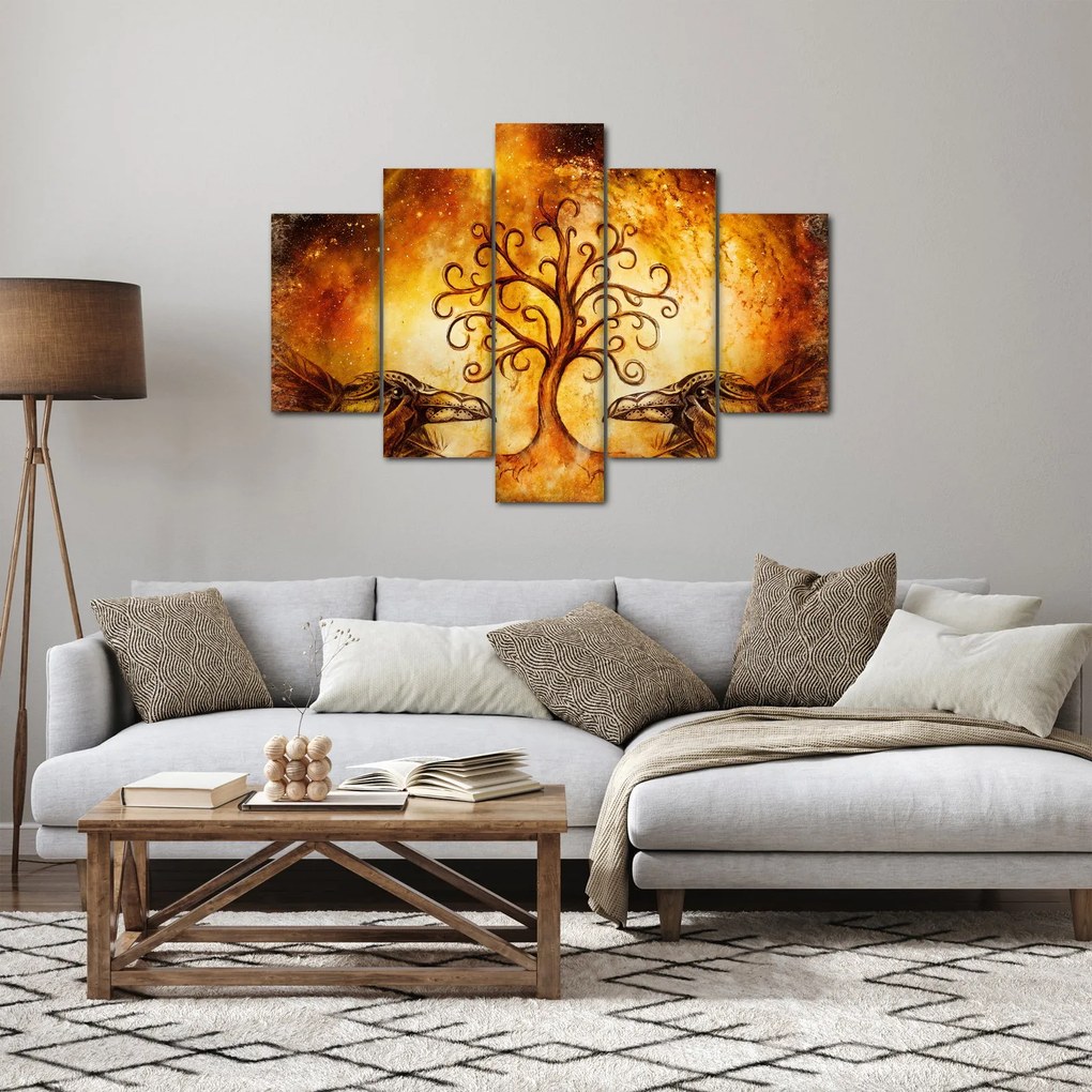 Prírodný abstraktný obraz stromu (150x105 cm)