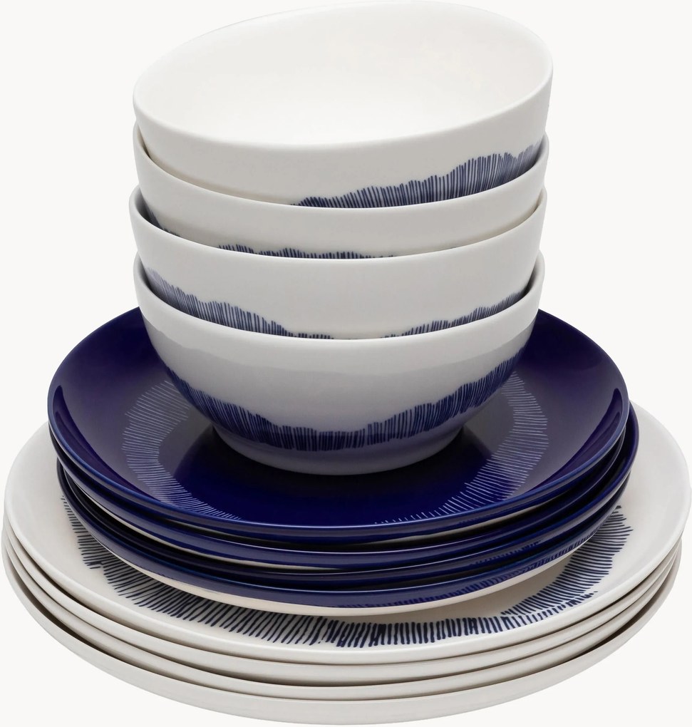 Serax x Yotam Ottolenghi, Súprava riadu Feast, 4 osoby, 12 ks