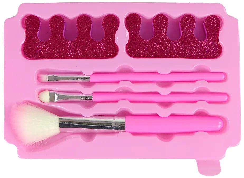 Lean Toys Sada kozmetiky pre deti v ružovom kufri