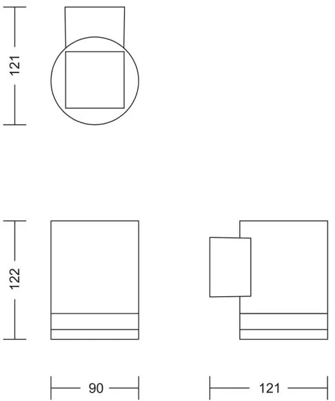 Philips - LED Solárne nástenné svietidlo FYCE LED/1,5W/3,7V 1200 mAh IP44