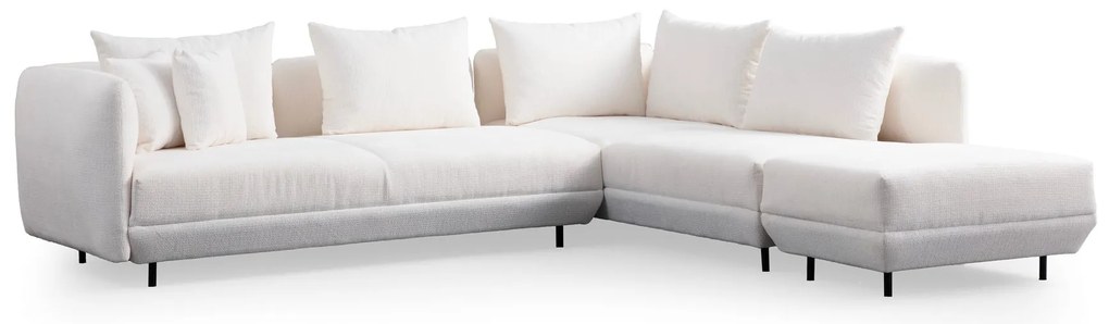 Štýlová rohová pohovka Floransa White