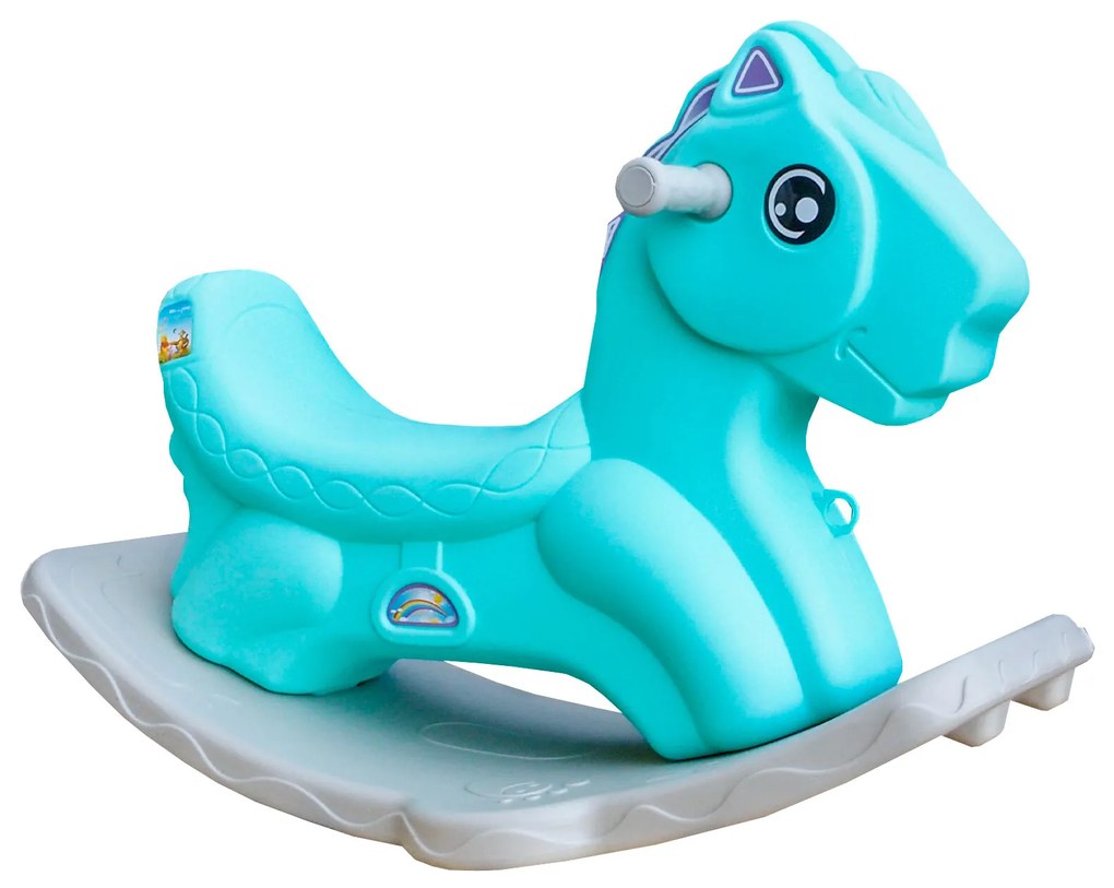 Aga4Kids Plastový hojdací koník DS3801 Modrý