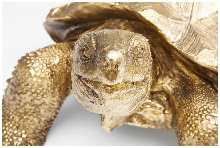Turtle dekorácia zlatá 40 cm