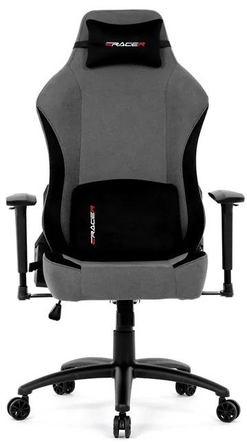 Autronic BONTEC Herné kreslo, hojdací mechanizmus, šedá látka, KA-F12 GREY2 Farba: Strieborná