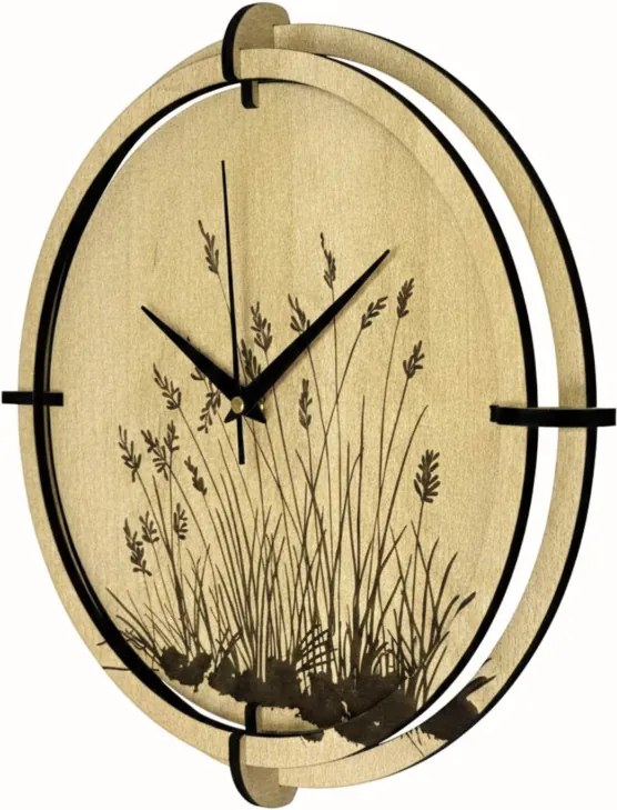 Drevené nástenné hodiny javor – tichý chod, prírodný dizajn | SENTOP HDF0587-MAPLE