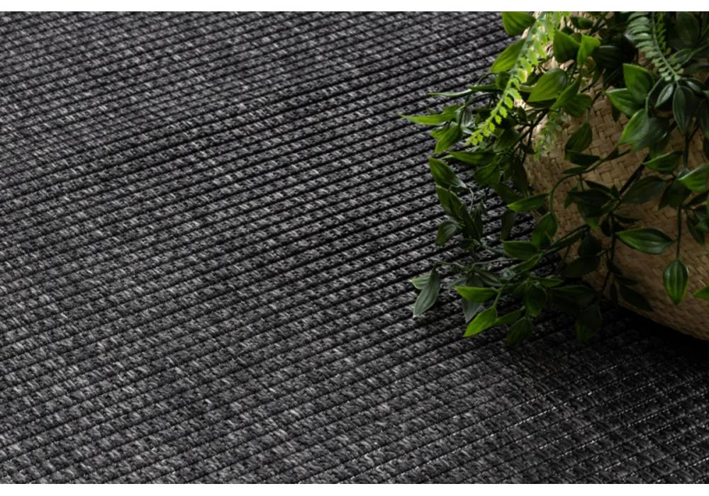 Kusový koberec Duhra čierny 60x300cm