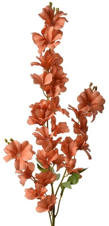 Dekorácia umelá kvetina s oranžovými kvetmi - 16*12*100 cm