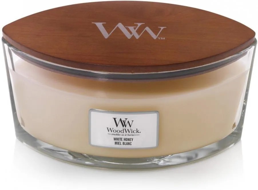 WoodWick Vonná sviečka WoodWick - White Honey 454g