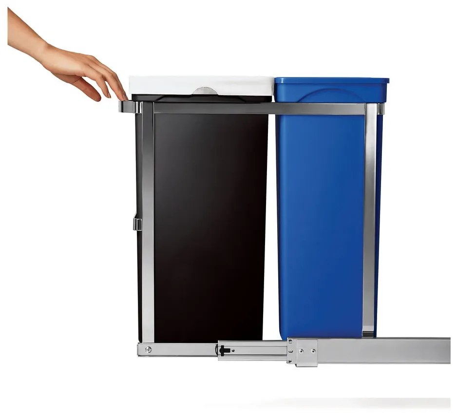 Plastový odpadkový kôš 35 l Dual - simplehuman