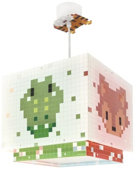 Dalber 63372 - Detský luster LITTLE PIXEL 1xE27/15W/230V