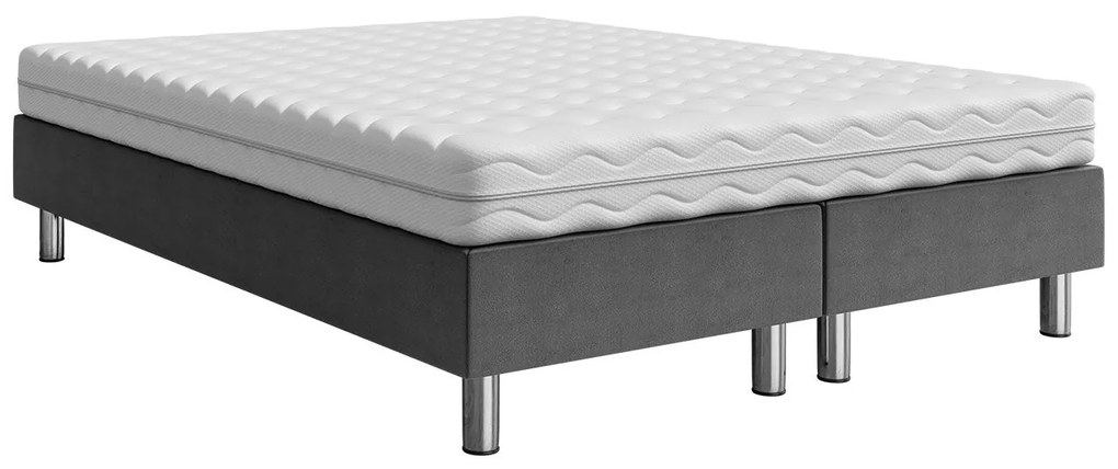Čalúnená manželská posteľ Estelle B, Dostupné poťahy: ekokoža Soft 017 (biela), Rozmer postele: 180x200