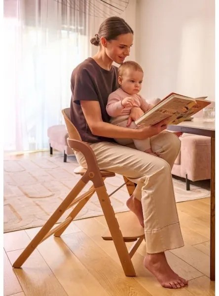 Lionelo - Detská jedálenská stolička 3v1 MEGAN White Wood