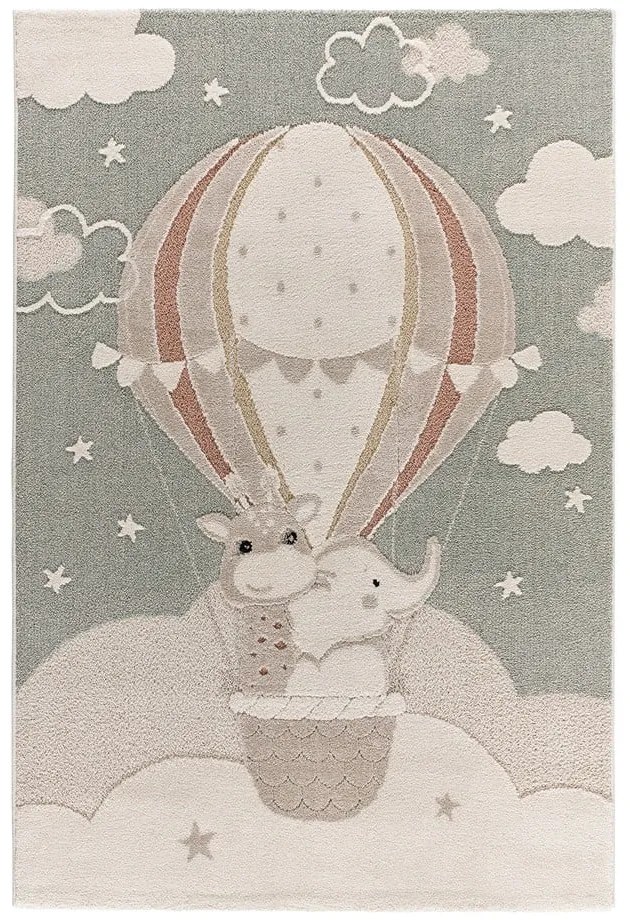 Zeleno-béžový detský koberec 120x170 cm Clown – Universal