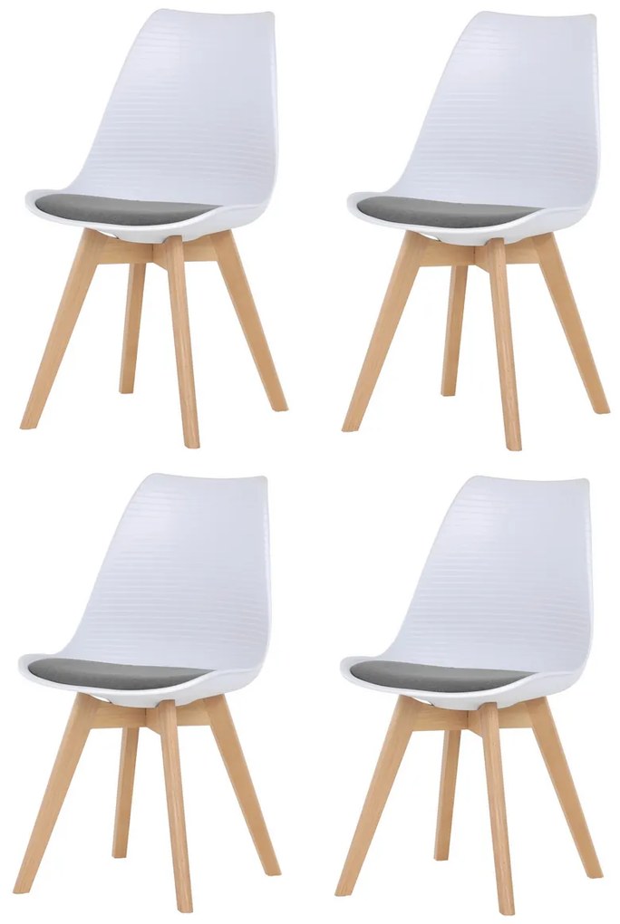 Súprava jedálenských stoličiek CT-X7056 GREY, 4 ks