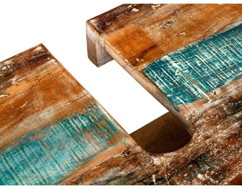 furniture-nabytek.cz - Masívna skrinka pod umývadlo Blue Lagoon z mangového dreva, lakovaná, farebná – 70×40×61 cm