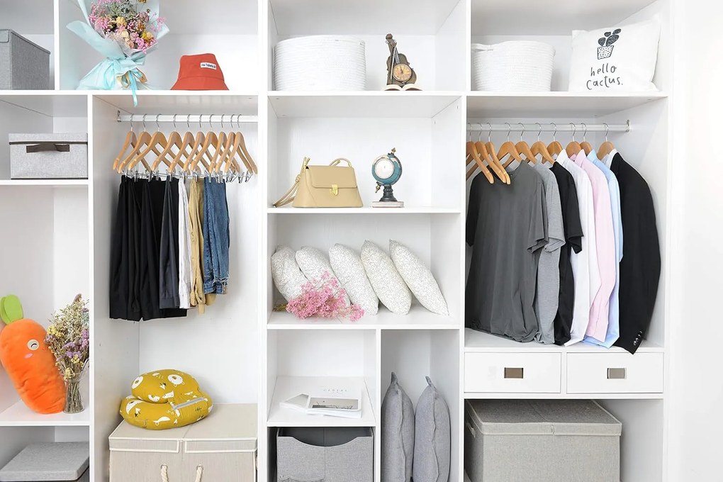 Zeller Present Drevený vešiak na oblečenie s klipom na nohavice a sukne, súprava 3 ks