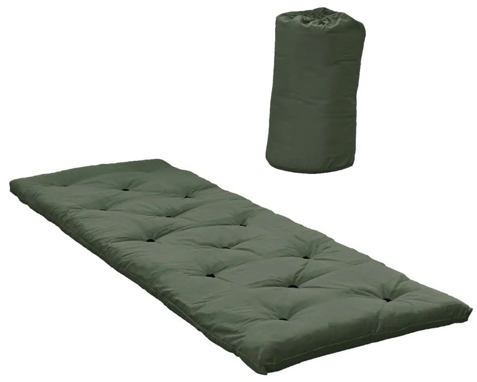 Zelený matrac pre hostí Karup Design Bed In A Bag Olive Green