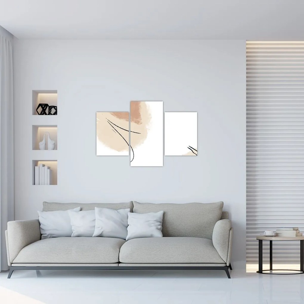 Obraz - Biela abstrakcia (90x60 cm)