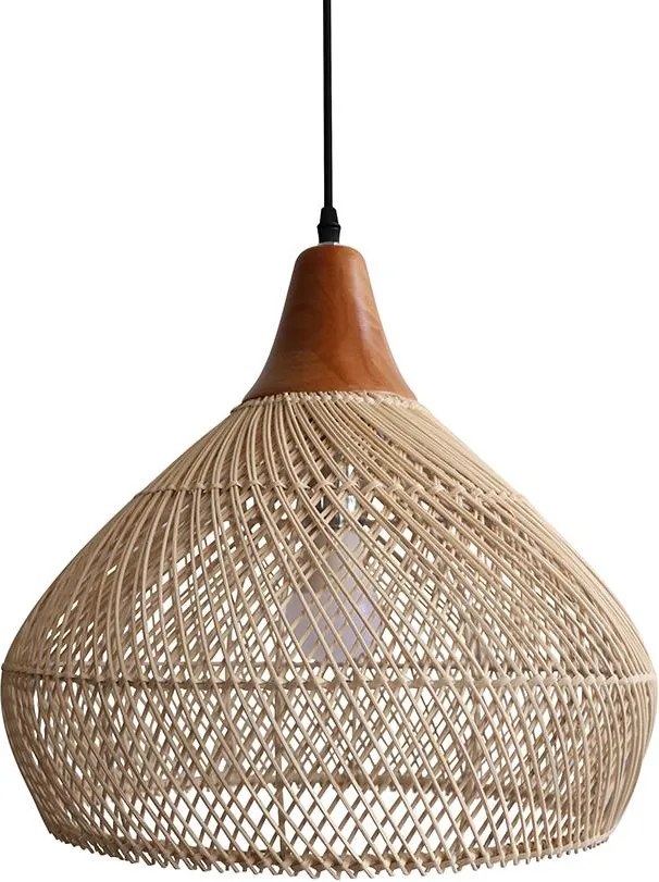 Ratanové závesné svietidlo LF02-M prírodné