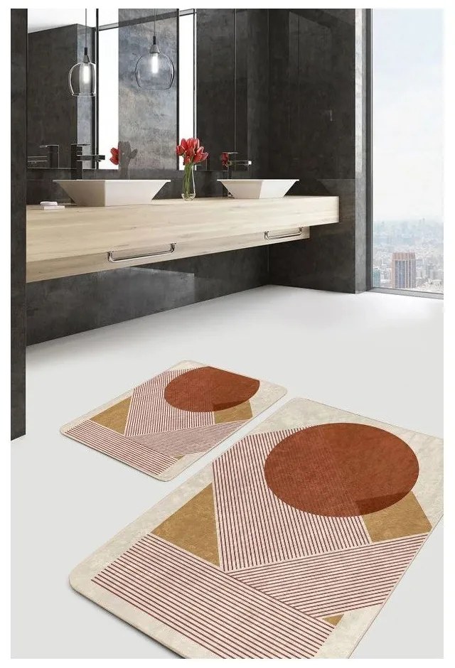 Zamatové kúpeľňové predložky v súprave 2 ks 60x100 cm – Mila Home