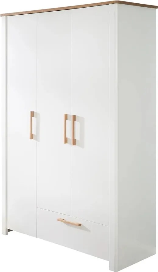 Biela detská šatníková skriňa 139x200 cm Ava – Roba