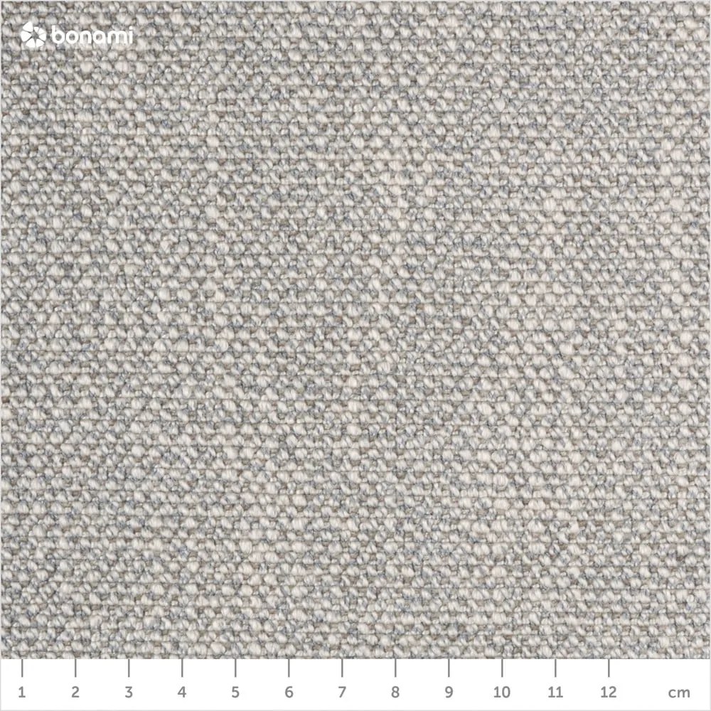 Sivá čalúnená dvojlôžková posteľ s úložným priestorom s roštom 180x200 cm Atesio – Meise Möbel