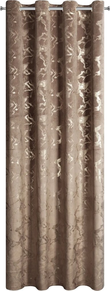 ZATEMŇOVACÍ ZÁVES NA KRÚŽKOCH RAJA 140X250 CM VZOROVANÁ