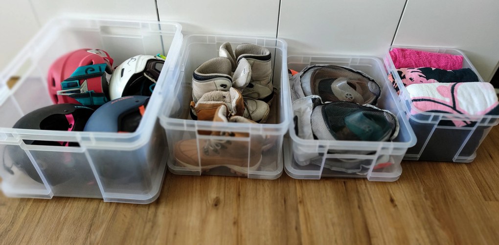 Keeeper Úložný box pre domácnosť aj dielňu, BRUNO M, 16L, 35 x 27 x 21 cm, transparentný