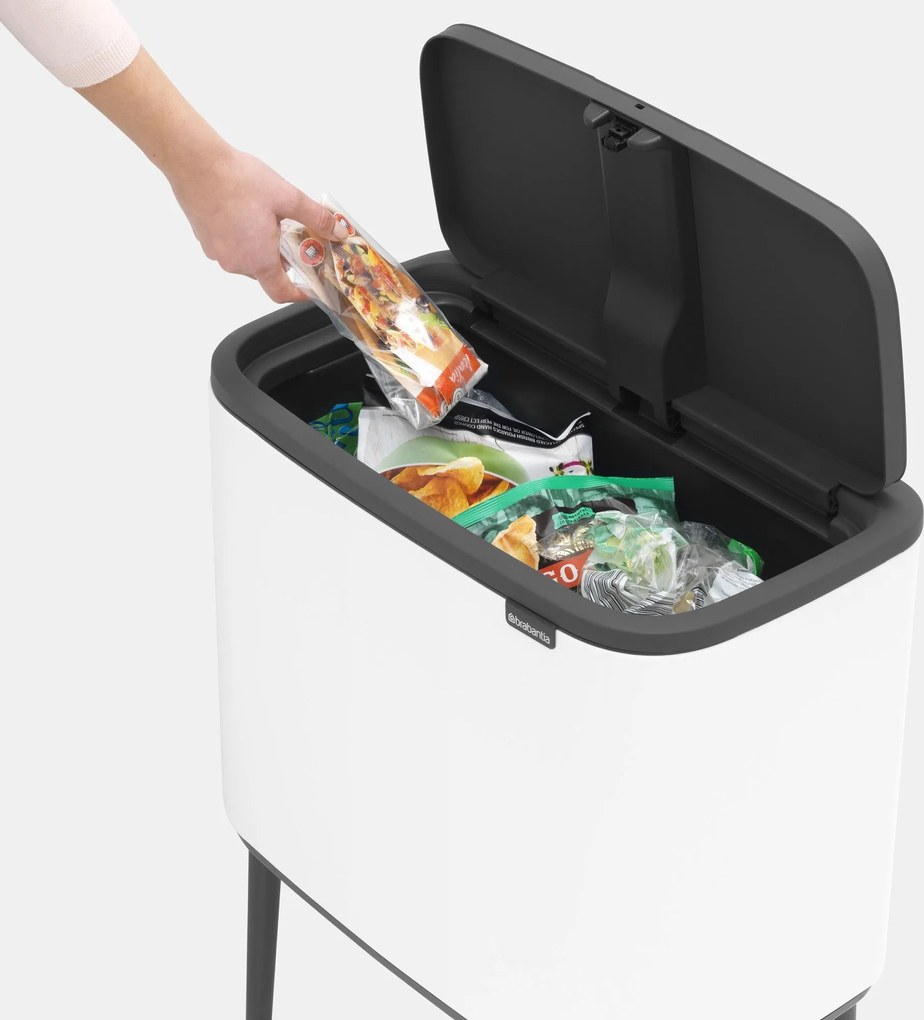 Odpadkový kôš Bo Touch Bin 11 l + 23 l čierny matný