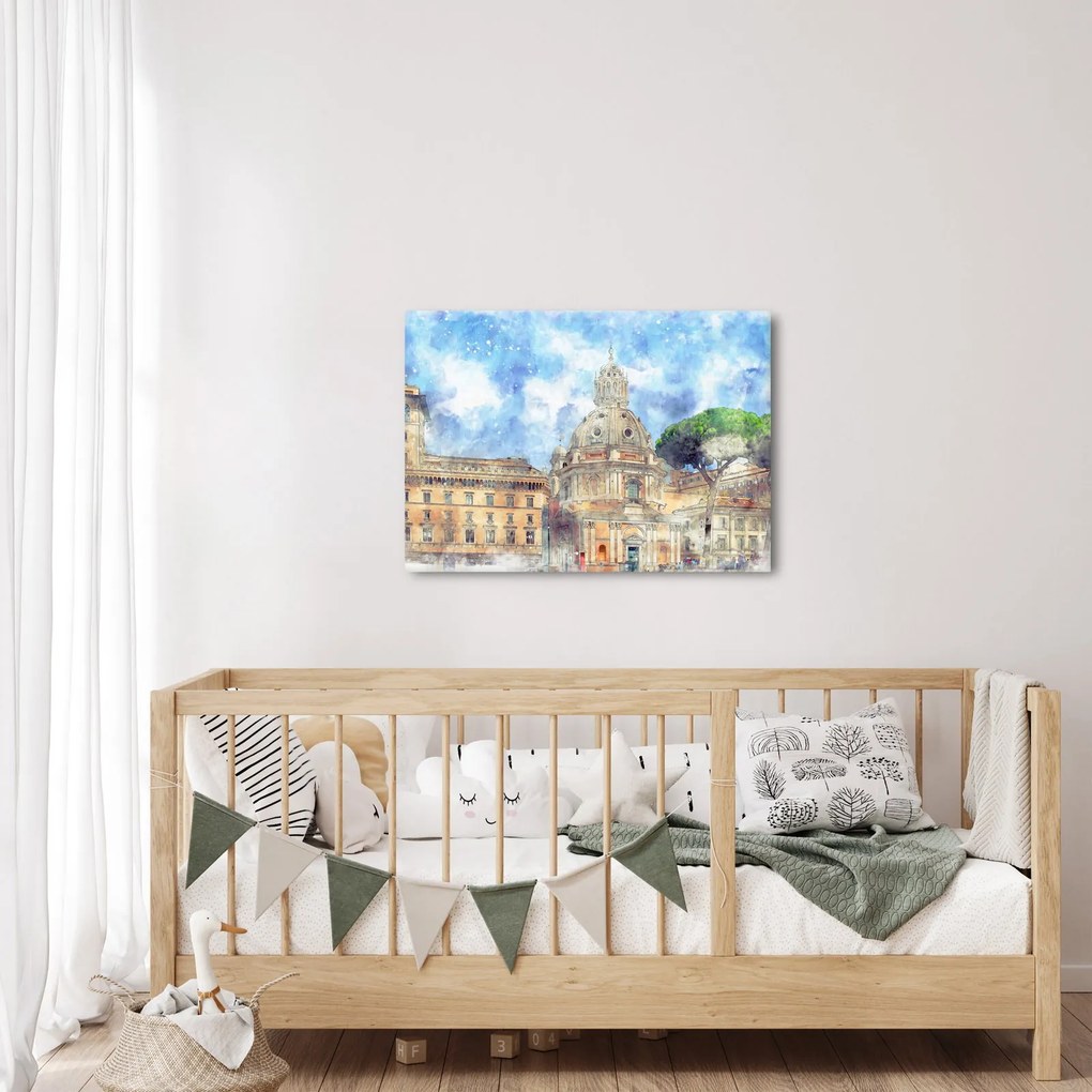 Obraz - Kostol Santa Maria di Loreto, Rím, Taliansko (70x50 cm)