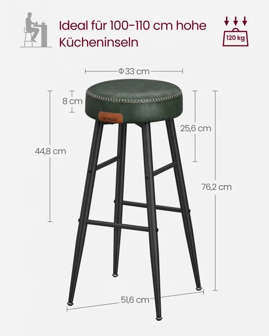 Set štyroch barových stoličiek EKHO LBC290C01