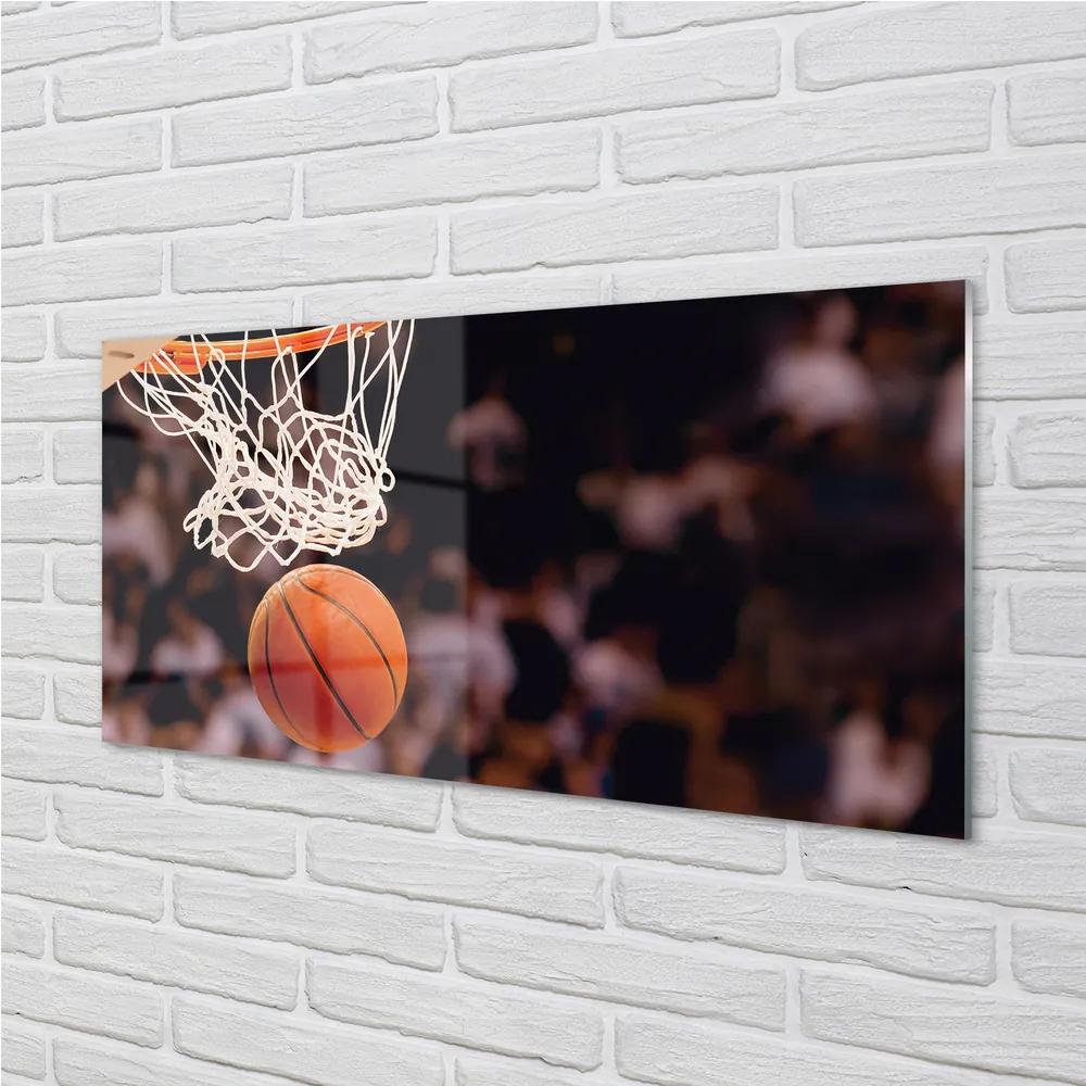 Sklenený obklad do kuchyne basketbal 100x50 cm