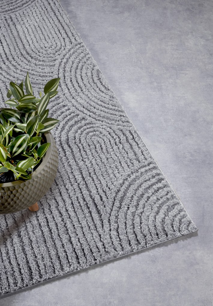 ELLE Decoration, Koberec behúň Gallery 106091 Light Grey z kolekcie Elle, 80x240, šedá, obývacia izba