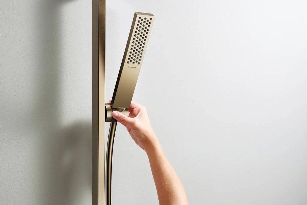 Hansgrohe Pulsify E, tyčová ručná sprcha 100 1jet EcoSmart, kartáčovaný bronz, HAN-24320140