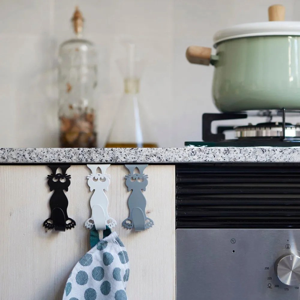 Závesné kovové háčiky v súprave 3 ks Curious Cats – Balvi