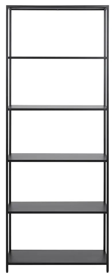 Čierna kovová knižnica 70x185 cm Newcastle – Actona