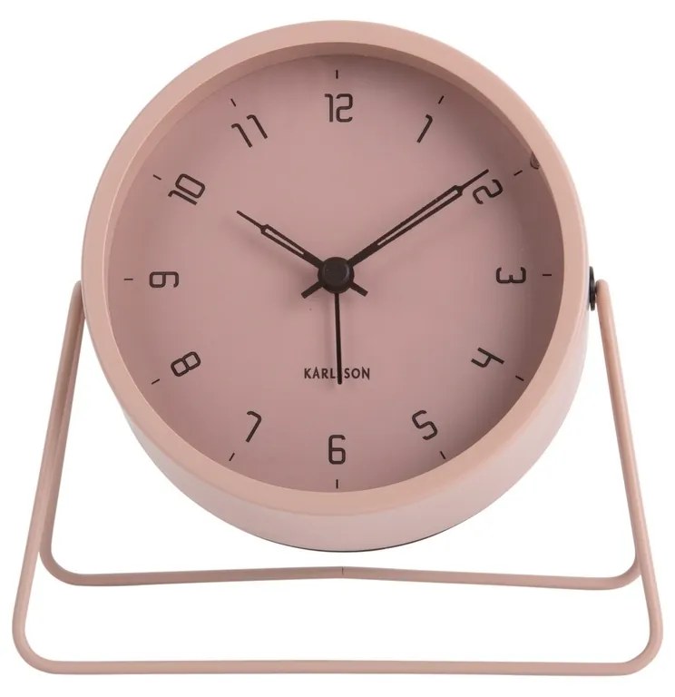 Karlsson 5952PI dizajnový budík 13 cm