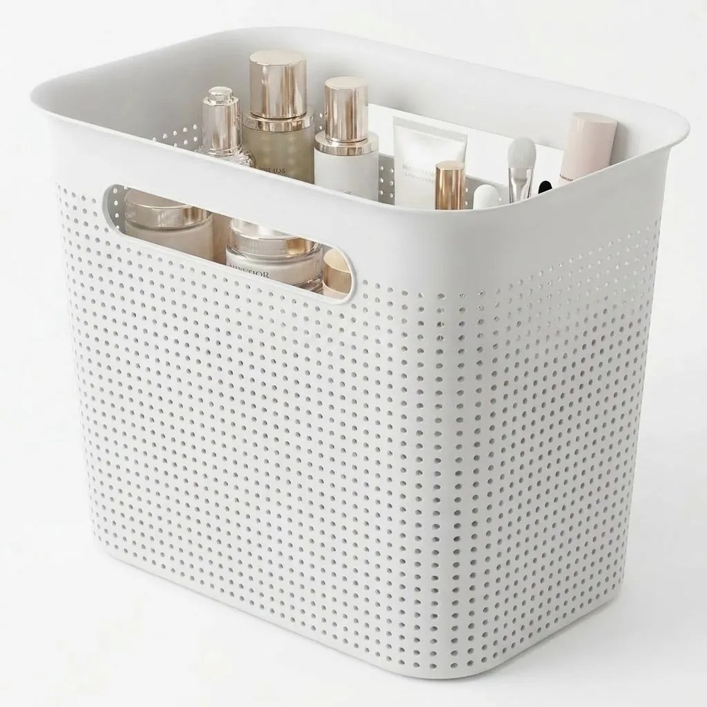 Rotho Úložný box s rúčkami BRISEN 7l, 26x18x21cm, biely
