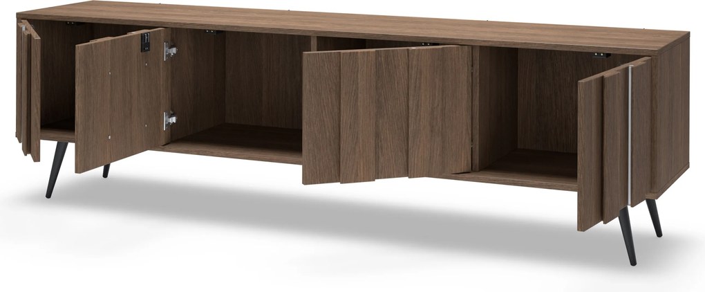 TV skrinka Flaro 184 cm s osvetlením - dub dunin