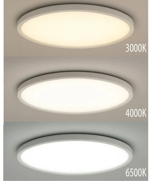 LED stropné svietidlo LED/40W/230V 3000/4000/6500K, priemer 50 cm, biele
