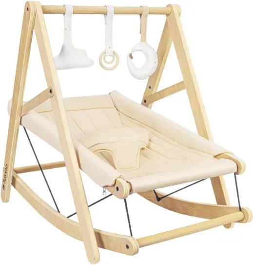 Detské hojdacie kreslo Moon 45 béžové