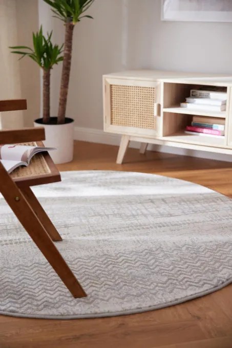Koberec RAGOLLE Argentum 63857 9293 kruh