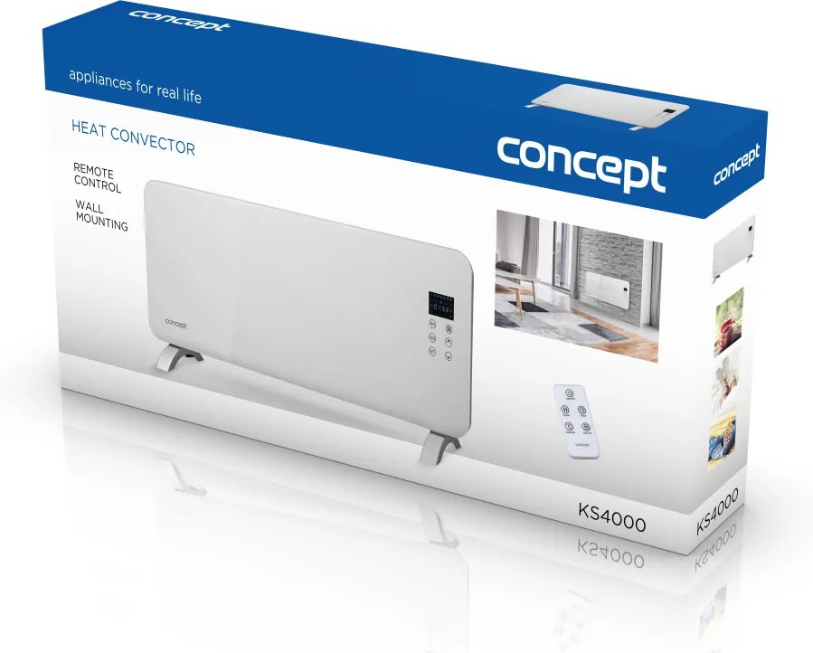 Teplovzdušný konvektor Concept KS4000 biely