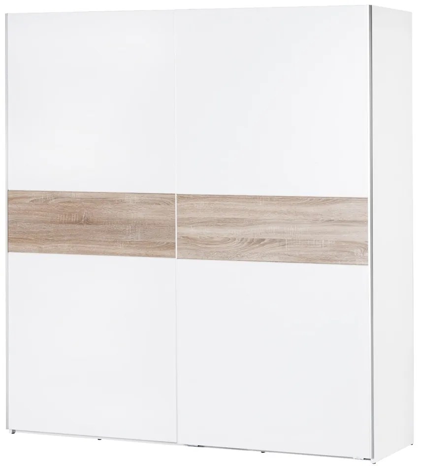 Šatníková skriňa Wenecja 01 183 cm biela/sub sonoma