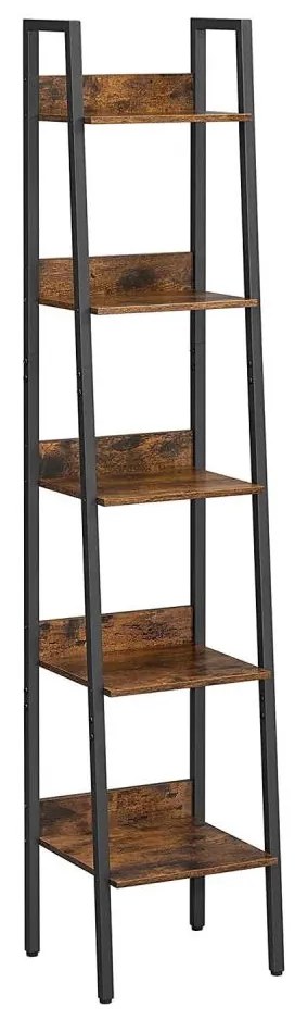 Knižnica NAVARO hnedá/čierna