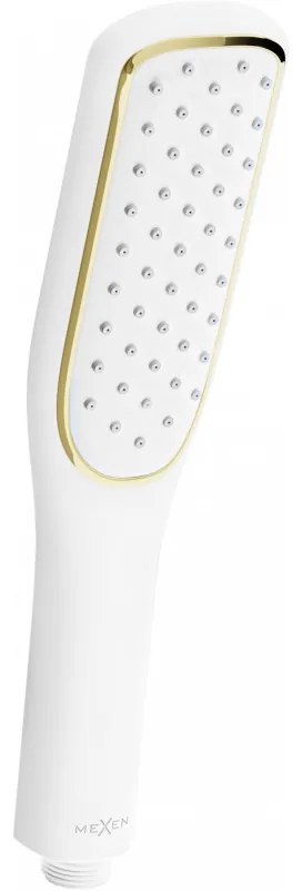 Mexen príslušenstvo - hlavica ručnej sprchy R-49, biela-zlatá, 79549-25