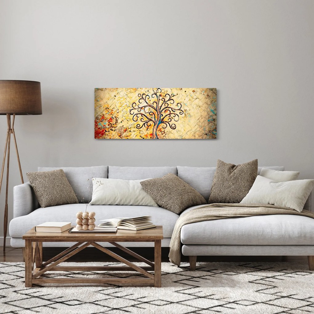 Obraz - Mozaikový strom života (120x50 cm)