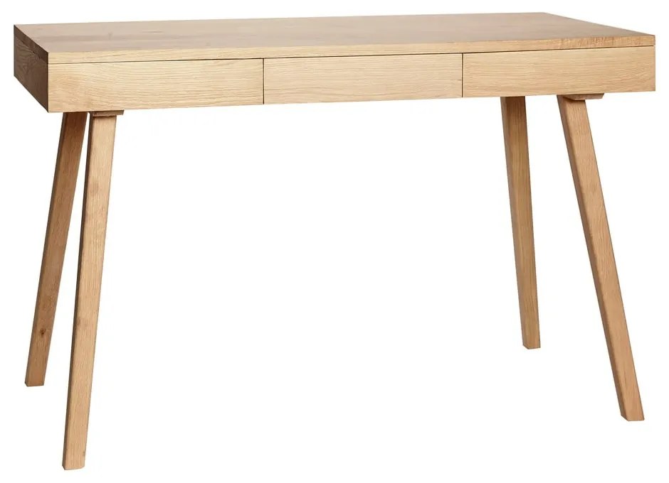 Pracovný stôl v dekore duba 57x120 cm Tripple – Hübsch
